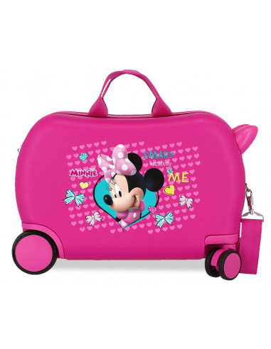 256100 ABS ROLLING SUITCASE 4W.(2 MULTID.) 45CM.ENJOY MINNIE